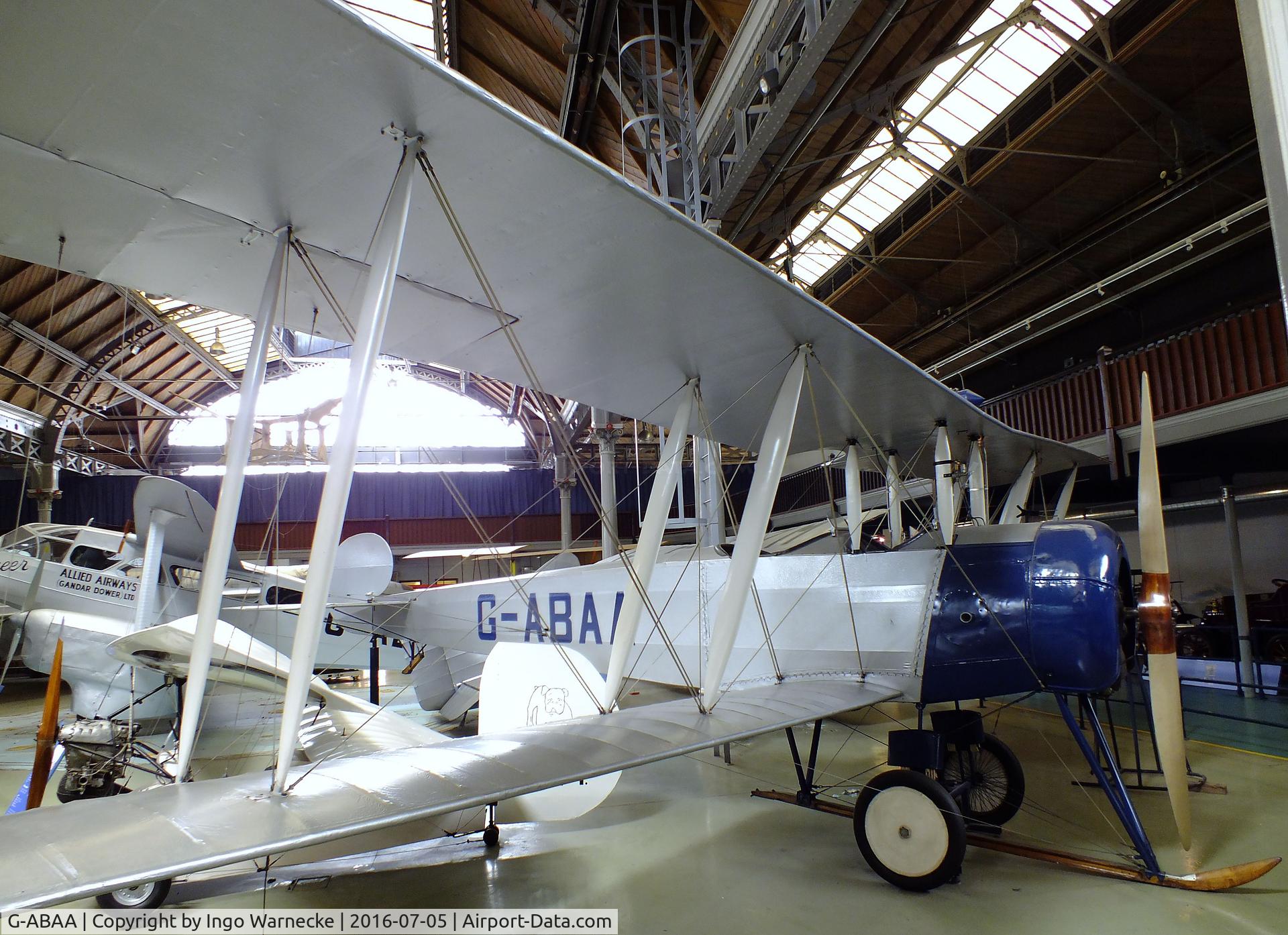 G-ABAA, Avro 504K C/N H2311, Avro 504K at the Museum of Science and Industry, Manchester