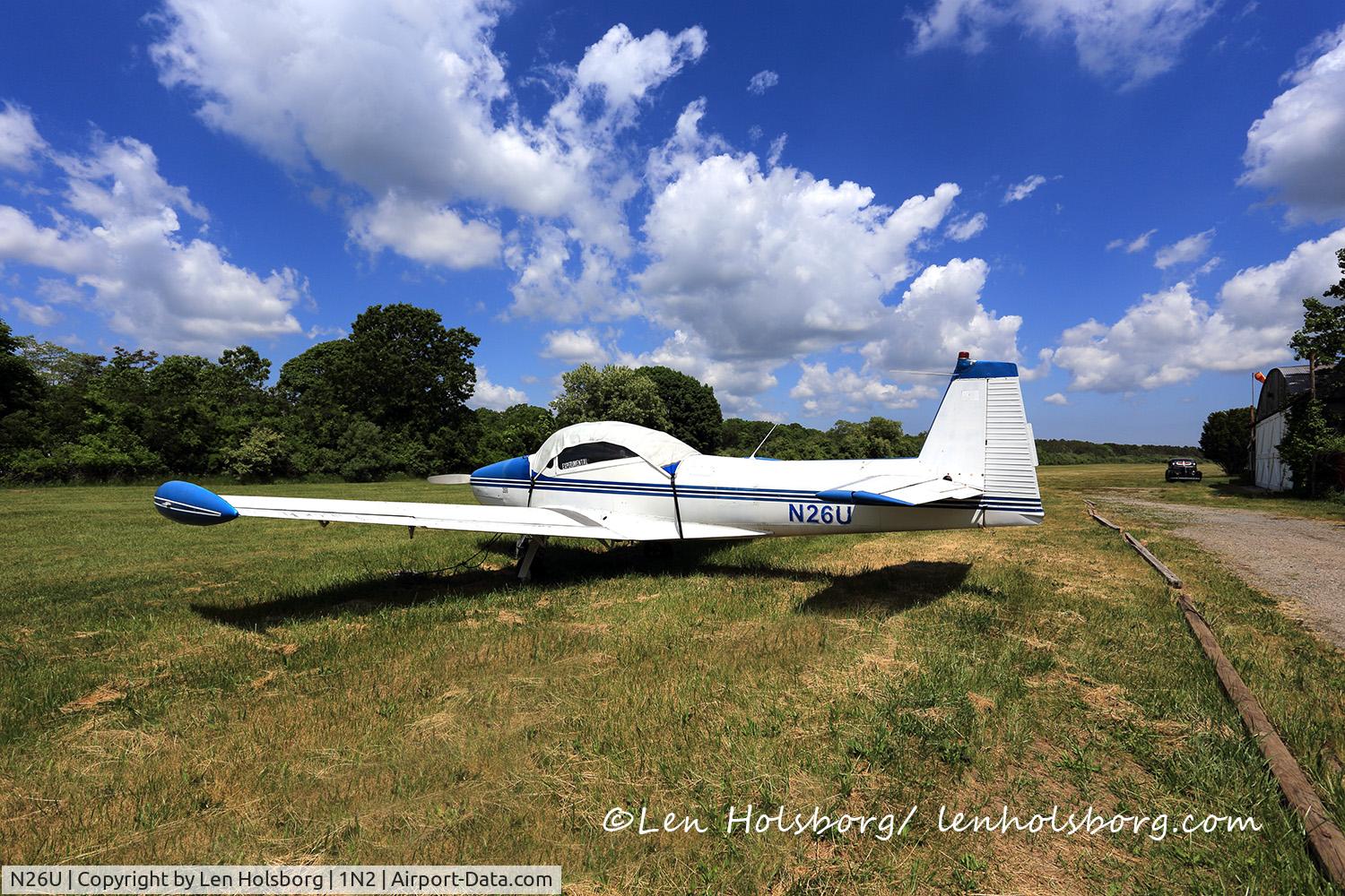 N26U, 1946 North American Navion (NA-145) C/N NAV-4-333, Ryan Navion in storage Lufker Field East Moriches, Long Island, NY