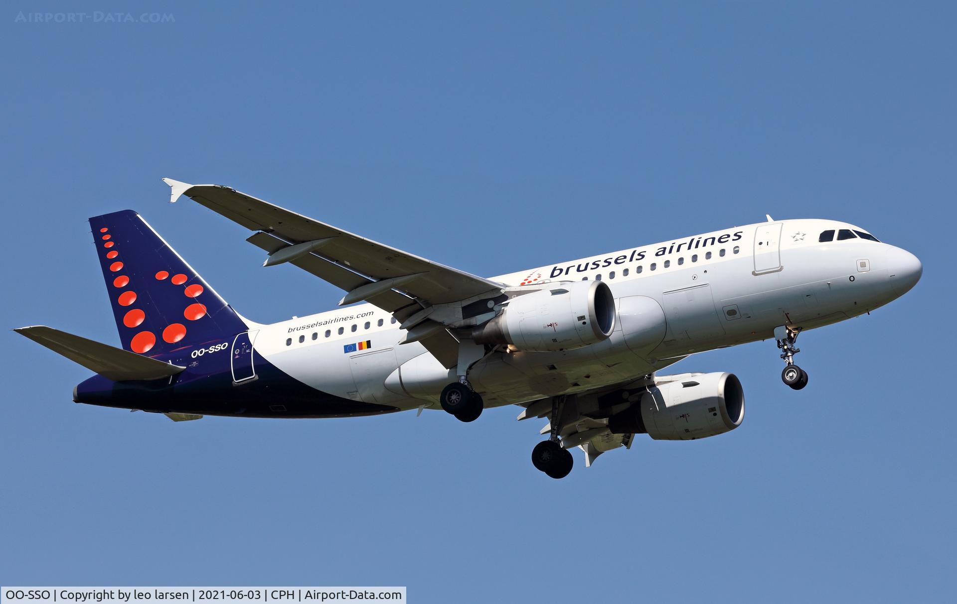 OO-SSO, 2004 Airbus A319-111 C/N 2287, Copenhagen 3.6.2021