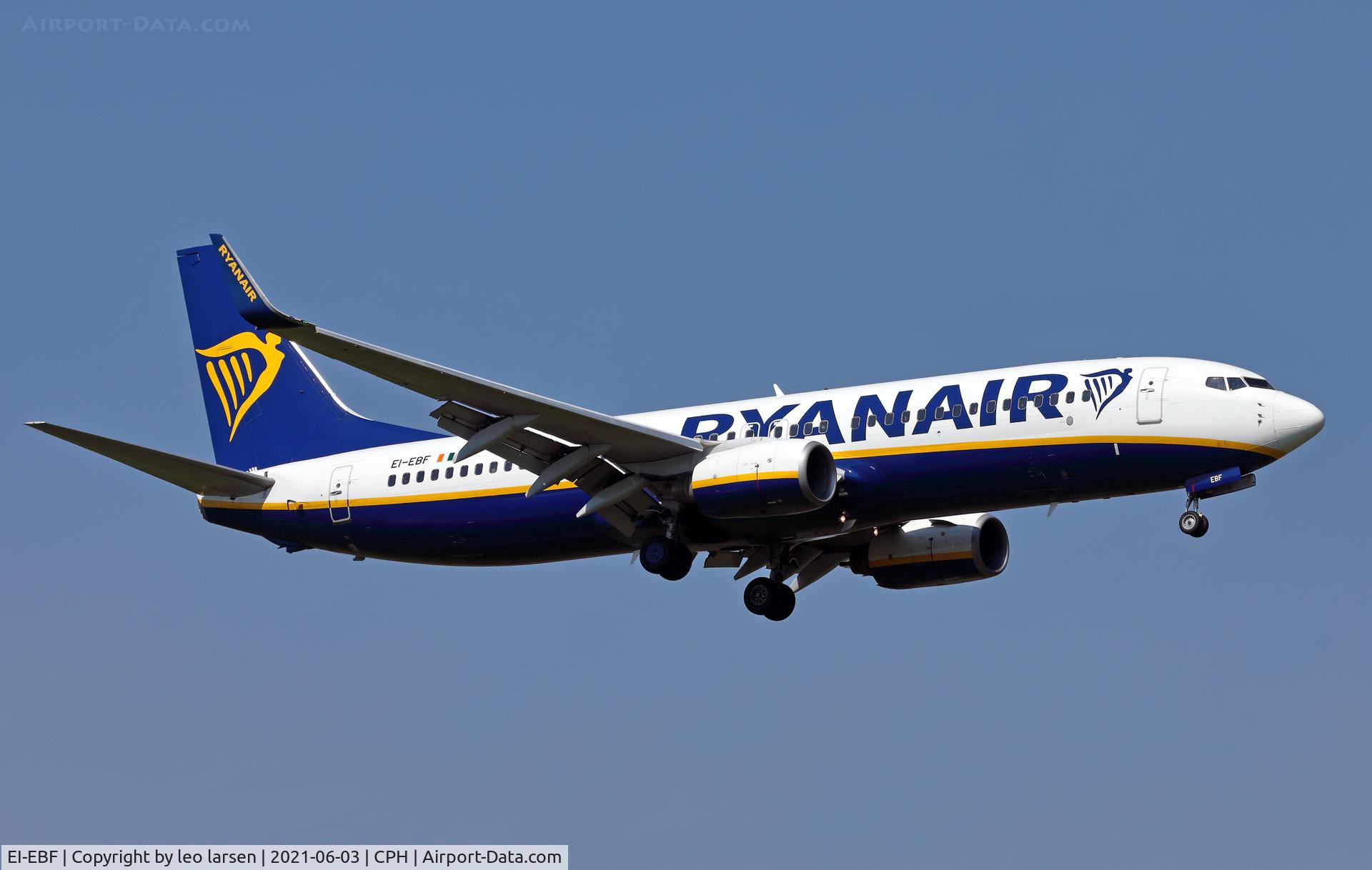 EI-EBF, 2009 Boeing 737-8AS C/N 37524, Copenhagen 3.6.2021