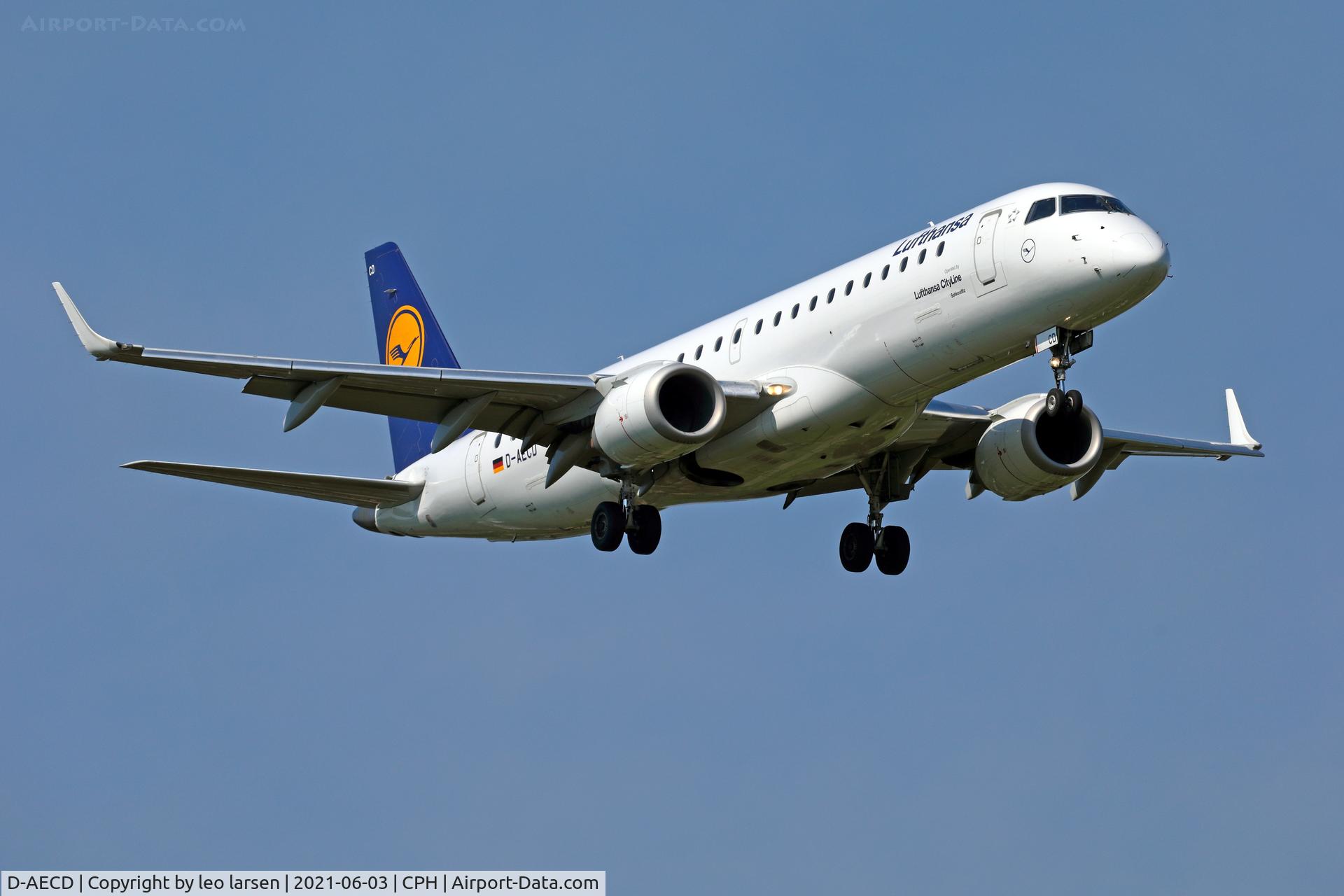 D-AECD, 2010 Embraer 190LR (ERJ-190-100LR) C/N 19000337, Copenhagen 3.6.2021