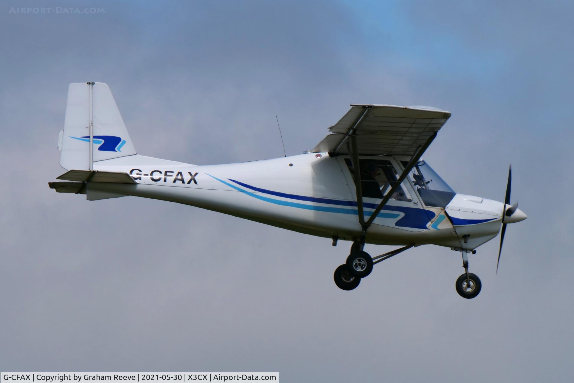 G-CFAX, 2007 Comco Ikarus C42 FB80 C/N 0712-6933, Landing at Northrepps.