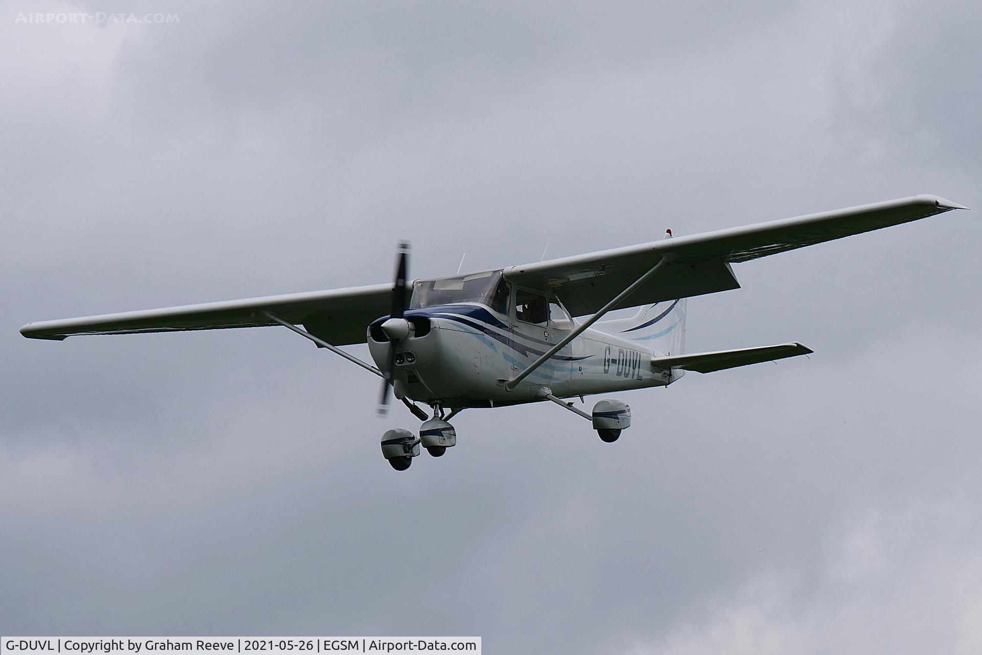 G-DUVL, 1978 Reims Cessna F172N C/N 1723, Landing at Beccles.