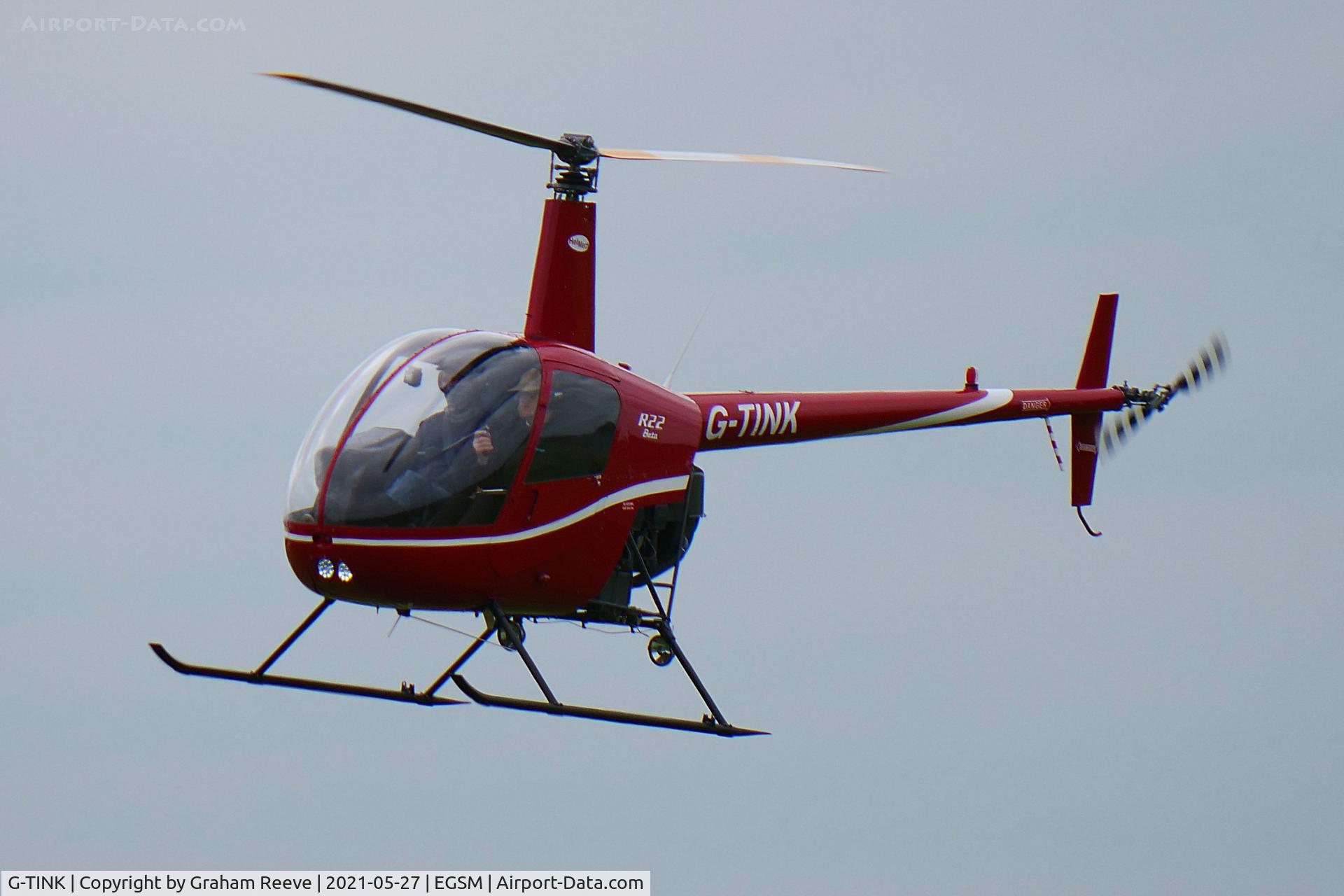 G-TINK, 1988 Robinson R22 Beta C/N 0937, Seen at Beccles.