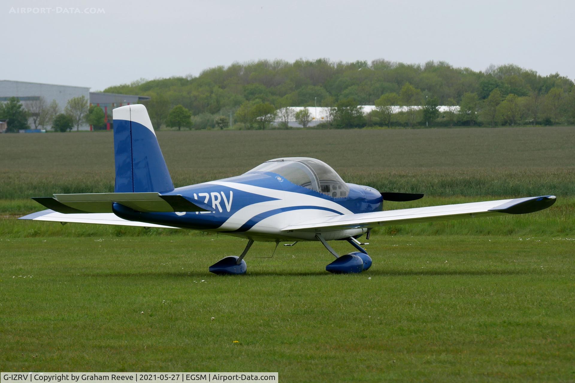 G-IZRV, 2018 Vans RV-12 C/N LAA 363-15496, Parked at Beccles.
