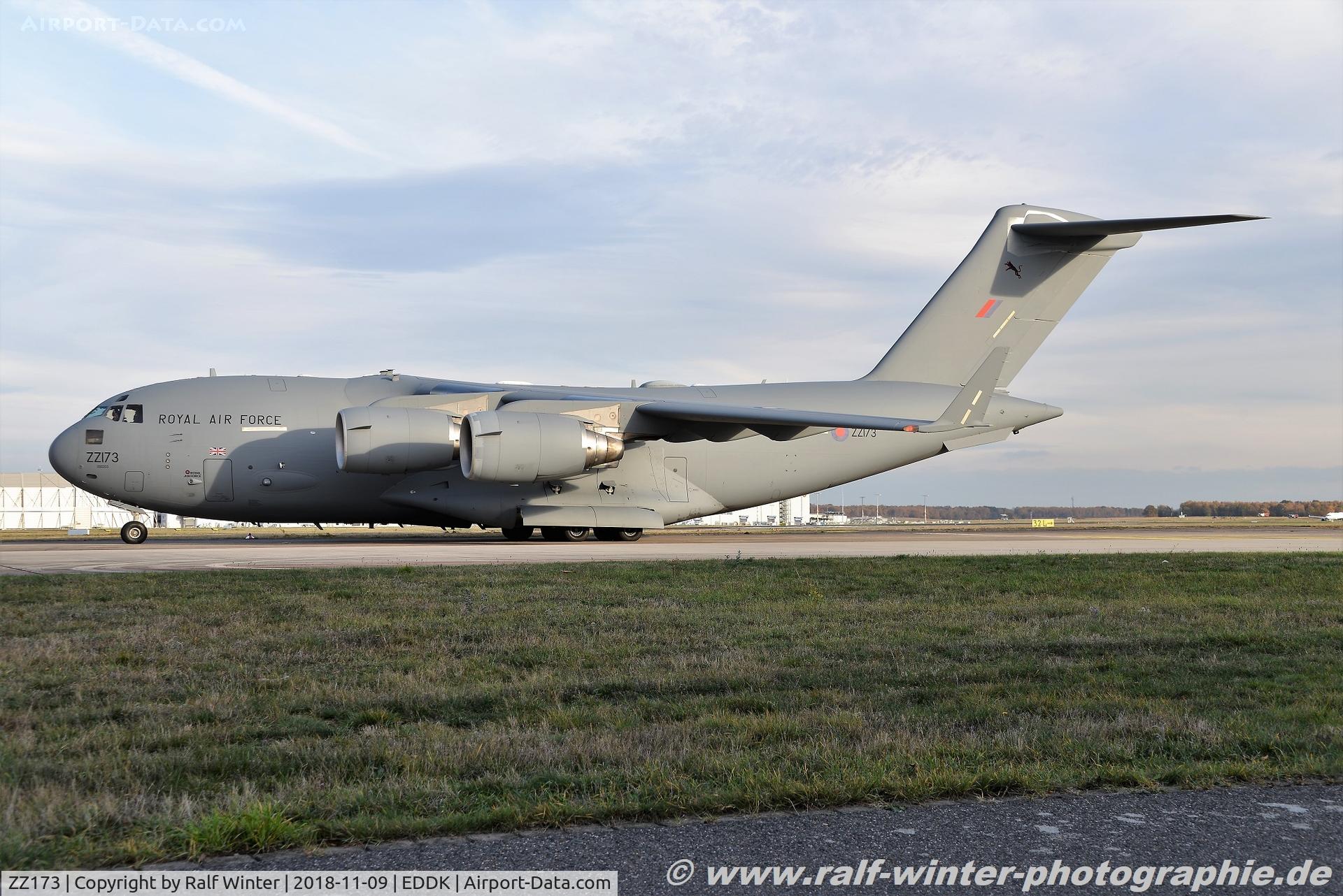 ZZ173, 2001 Boeing C-17A Globemaster III C/N F-080, Boeing C-17A Globemaster III - RR RRR Royal Air Force RAF - UK-3 - ZZ173 - 09.11.2018 - CGN