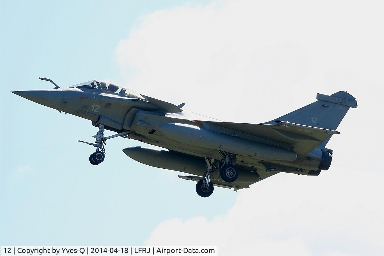12, Dassault Rafale M C/N 12, Dassault Rafale M, On final rwy 08, Landivisiau Naval Air Base (LFRJ)