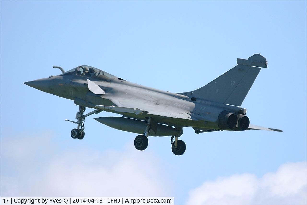 17, Dassault Rafale M C/N 17, Dassault Rafale M, On final rwy 08, Landivisiau Naval Air Base (LFRJ)