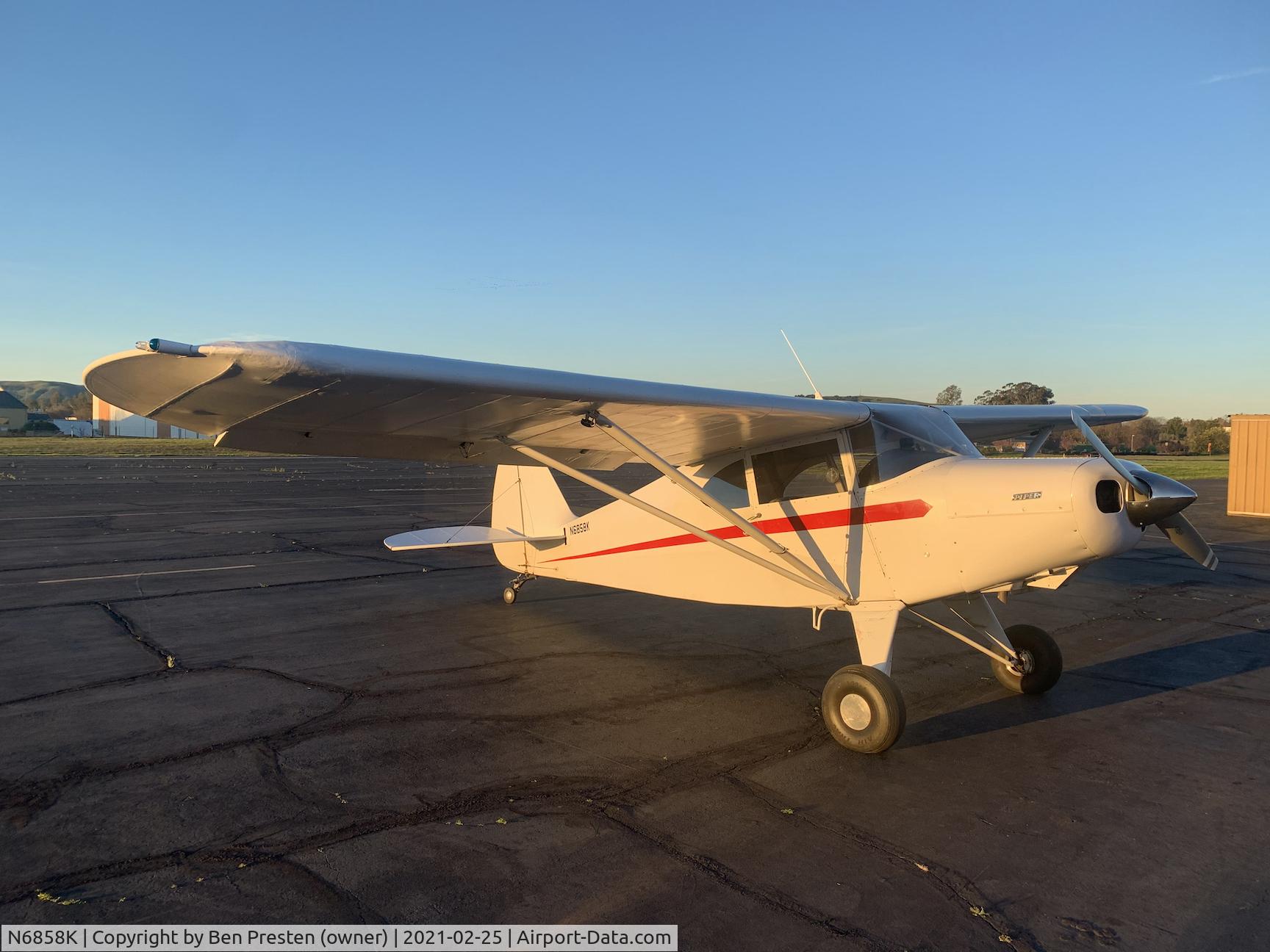 N6858K, 1949 Piper PA-16 Clipper C/N 16-694, 6858K