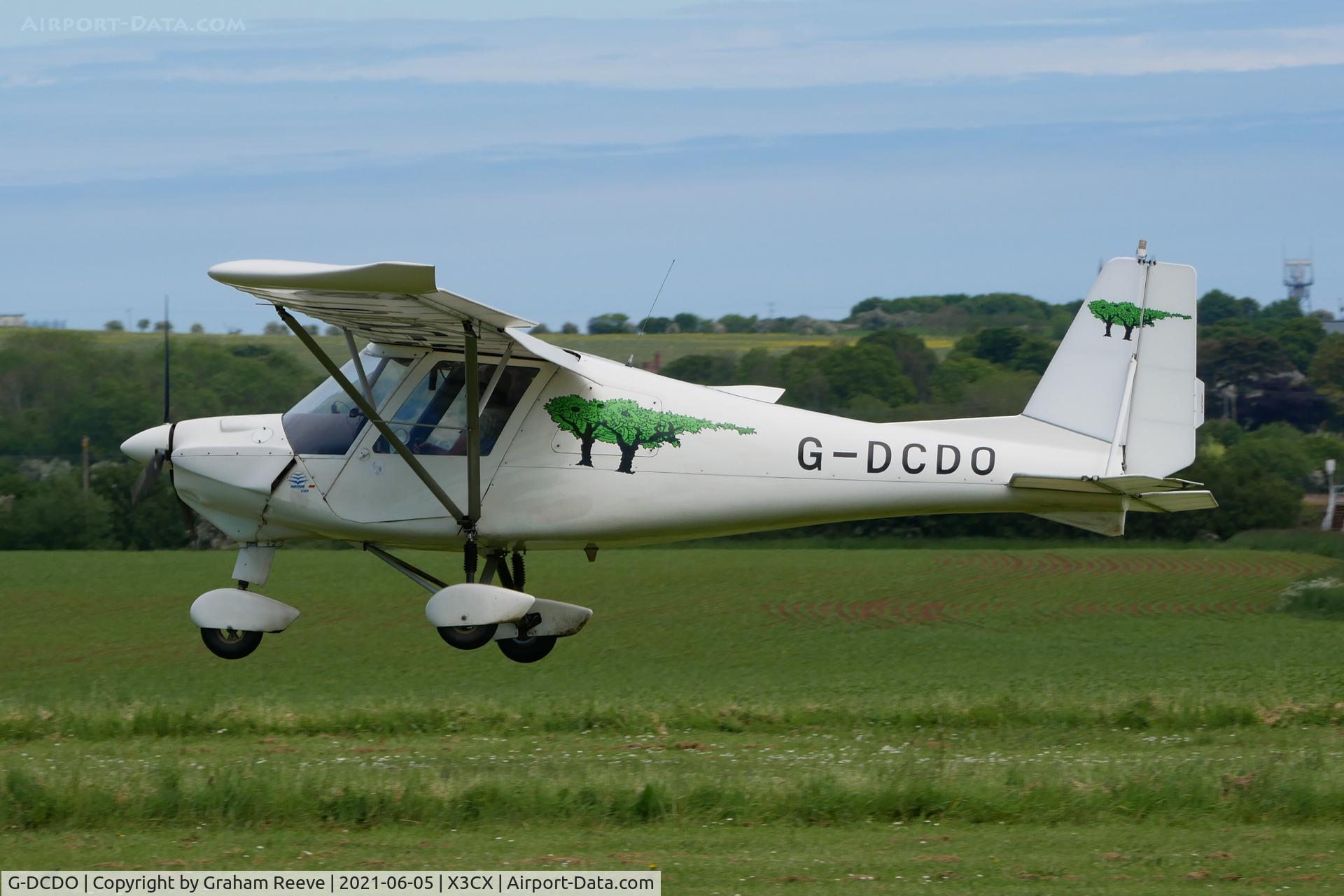 G-DCDO, 2010 Comco Ikarus C42 FB80 C/N 1008-7115, Landing at Northrepps.