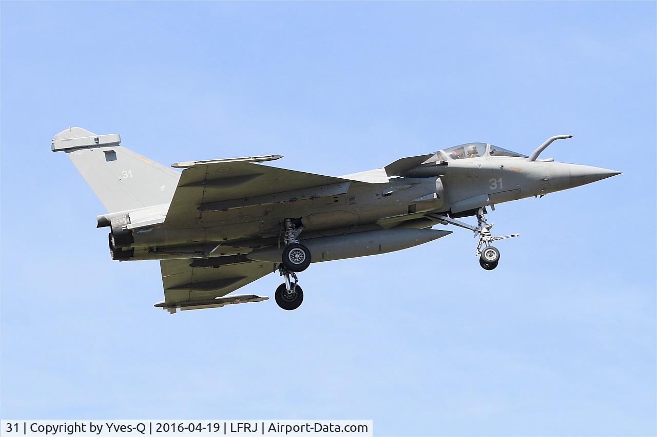 31, Dassault Rafale M C/N 31, Dassault Rafale M, On final rwy 08, Landivisiau Naval Air Base (LFRJ)