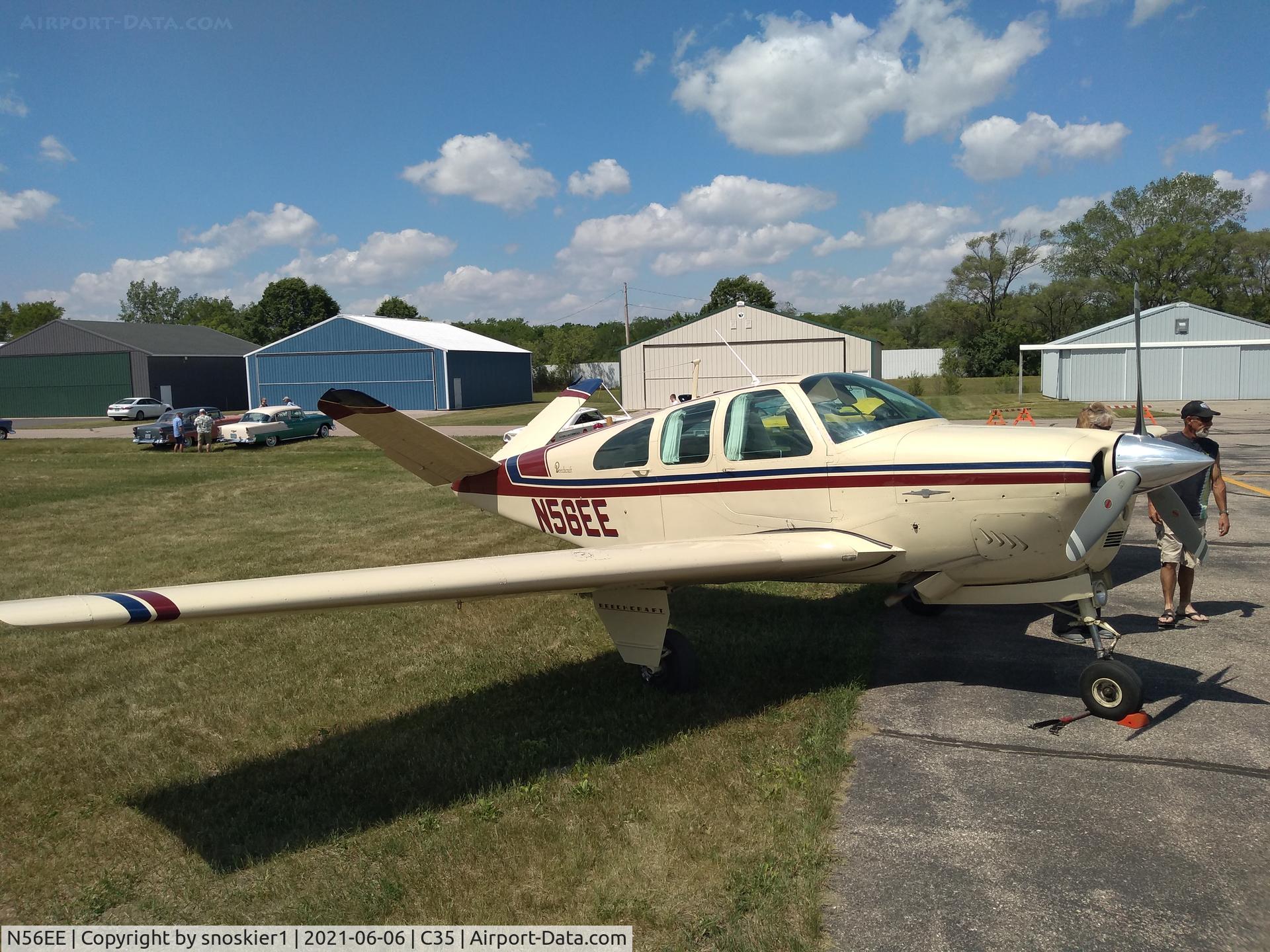 N56EE, 1961 Beech N35 Bonanza C/N D-6703, Reedsburg Pancake breakfast