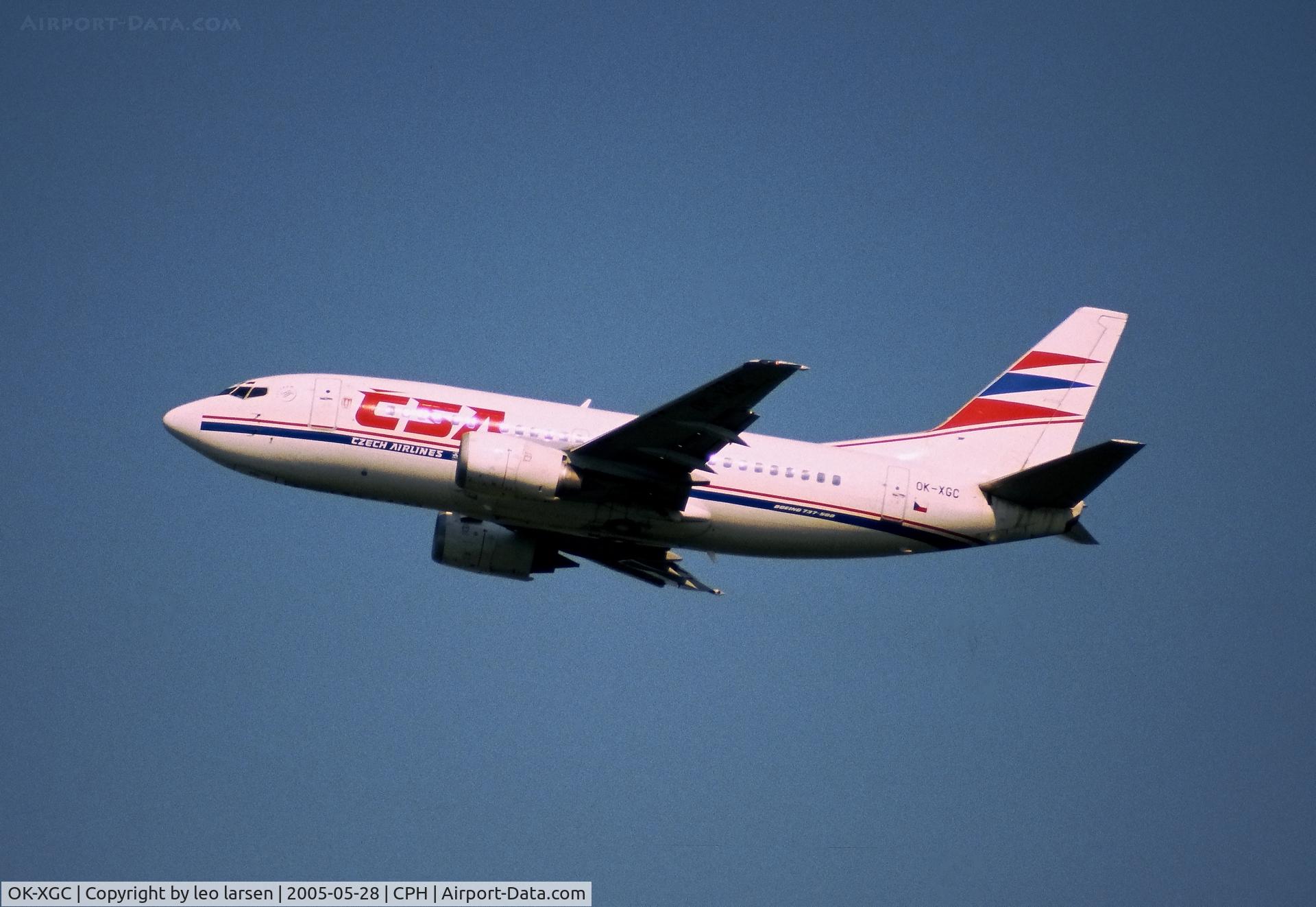 OK-XGC, 1992 Boeing 737-55S C/N 26541, Copenhagen 28.5.2005