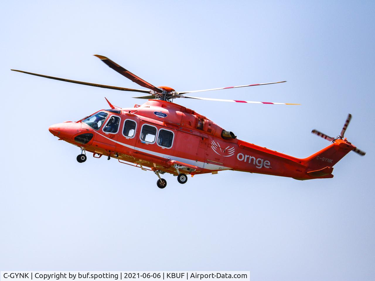 C-GYNK, 2010 AgustaWestland AW-139 C/N 41236, Ornge air aw139 landing into KBUFs Tac Air ramp