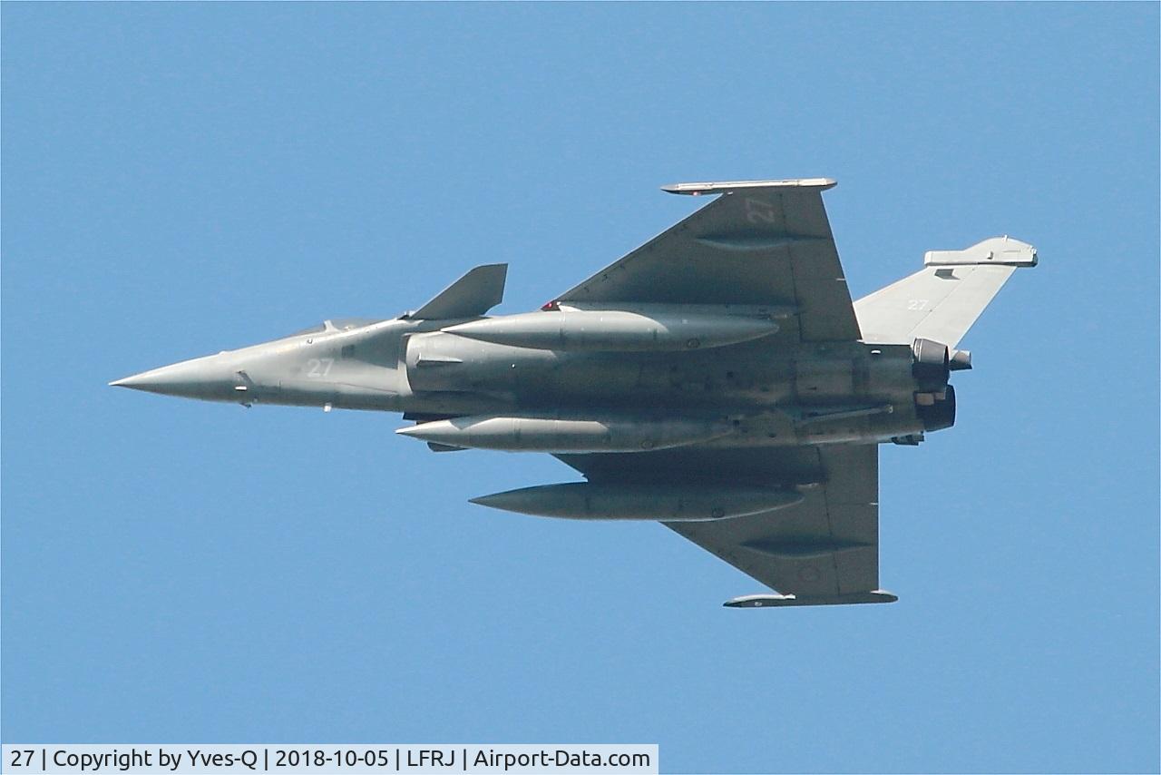 27, 2011 Dassault Rafale M C/N 27, Dassault Rafale M, Flight over Landivisiau Naval Air Base (LFRJ)