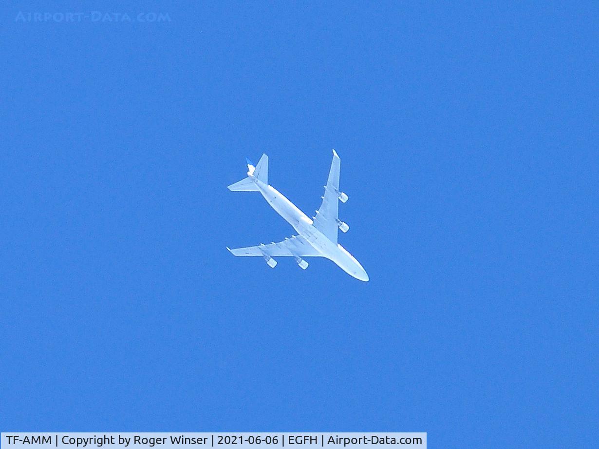 TF-AMM, 1993 Boeing 747-4H6BD SF C/N 25700, B747 operated by Astral Aviation eastbound at 37000 feet.