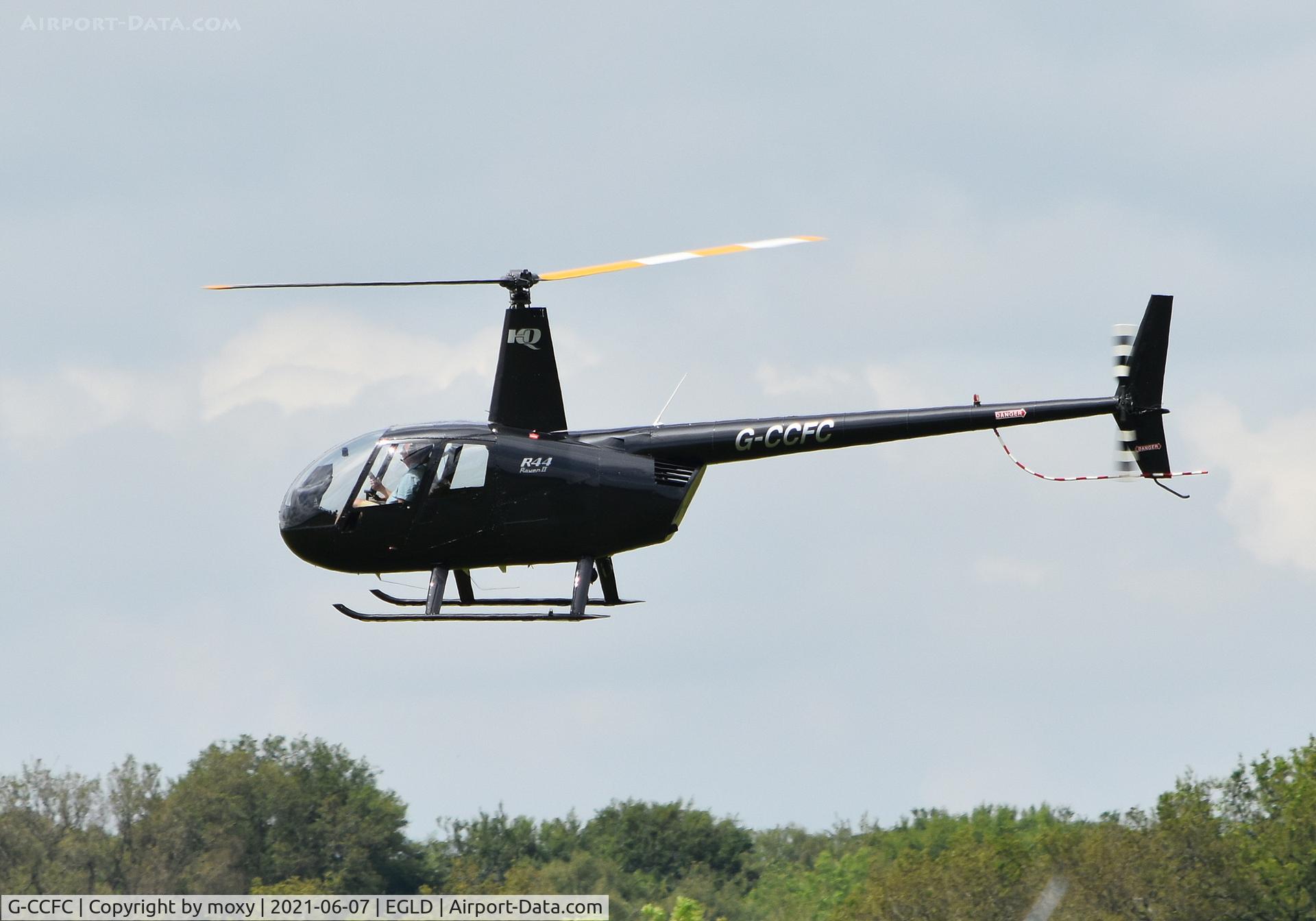 G-CCFC, 2003 Robinson R44 Raven II C/N 10151, Robinson R44 Raven II at Denham.