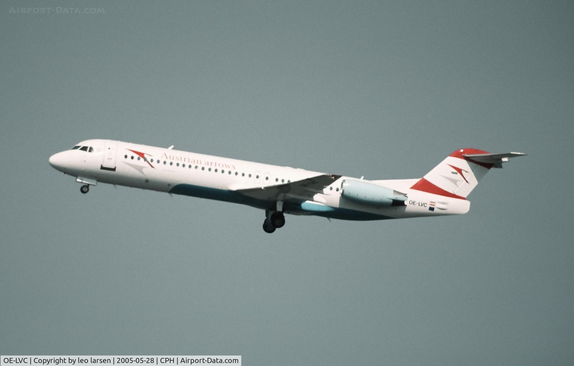 OE-LVC, 1993 Fokker 100 (F-28-0100) C/N 11446, Copenhagen 28.5.2005