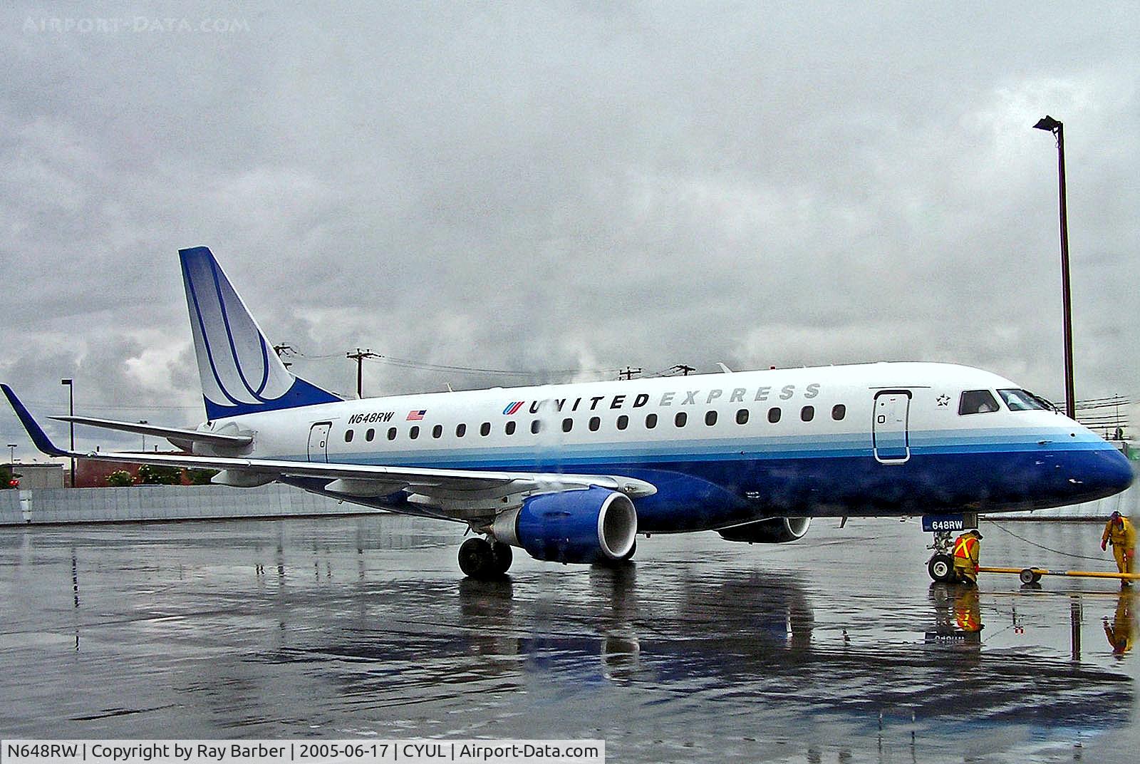 N648RW, 2005 Embraer 170SE (ERJ-170-100SE) C/N 17000068, N648RW   Embraer Emb-170-100SE [17000068] (United Express) Montreal-Dorval~C 17/06/2005