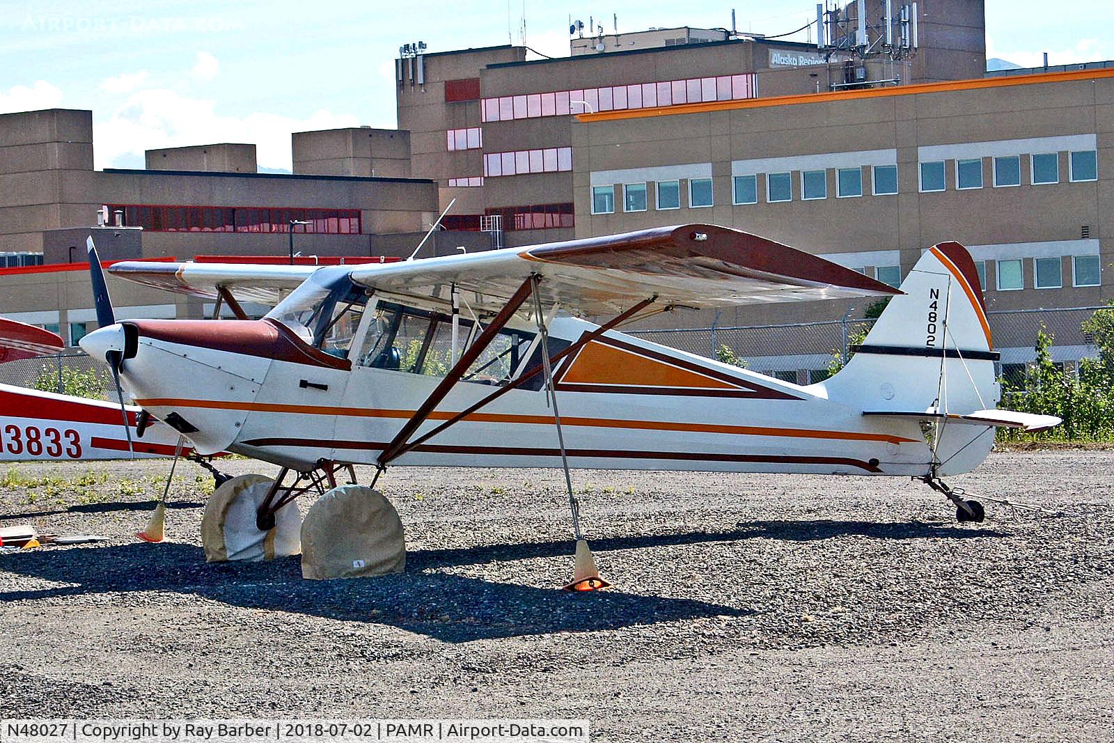 N48027, 1942 Interstate S-1B1 Cadet C/N 11, N48027   Interstate L-6 Grasshopper [11] Anchorage-Merrill Field~N 02/07/2018