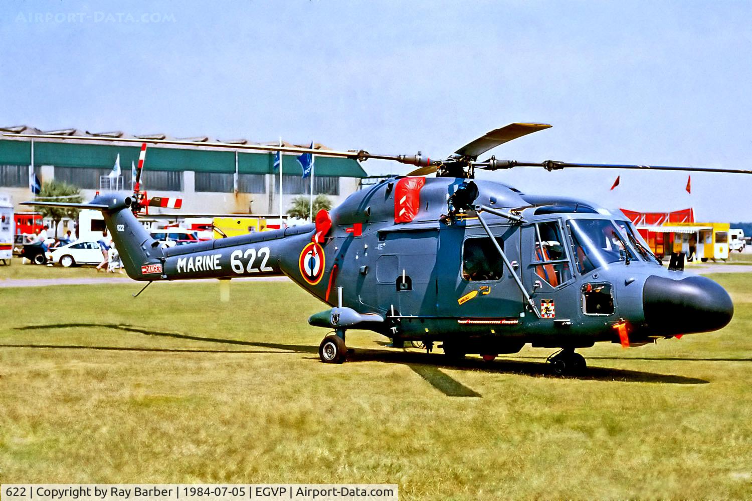 622, Westland Lynx HAS.2(FN) C/N 095, 622   Westland Lynx HAS.2(FN) [095] (French Navy) AAC Middle Wallop~G 05/07/1984