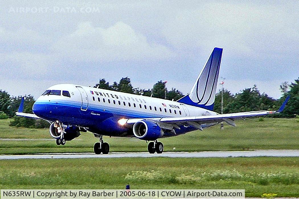 N635RW, 2004 Embraer 170SE (ERJ-170-100SE) C/N 17000056, N635RW   Embraer ERJ-170-100SE [17000056] (United Express / Shuttle America) Ottawa-Macdonald Cartier Int'l~C 18/06/2005