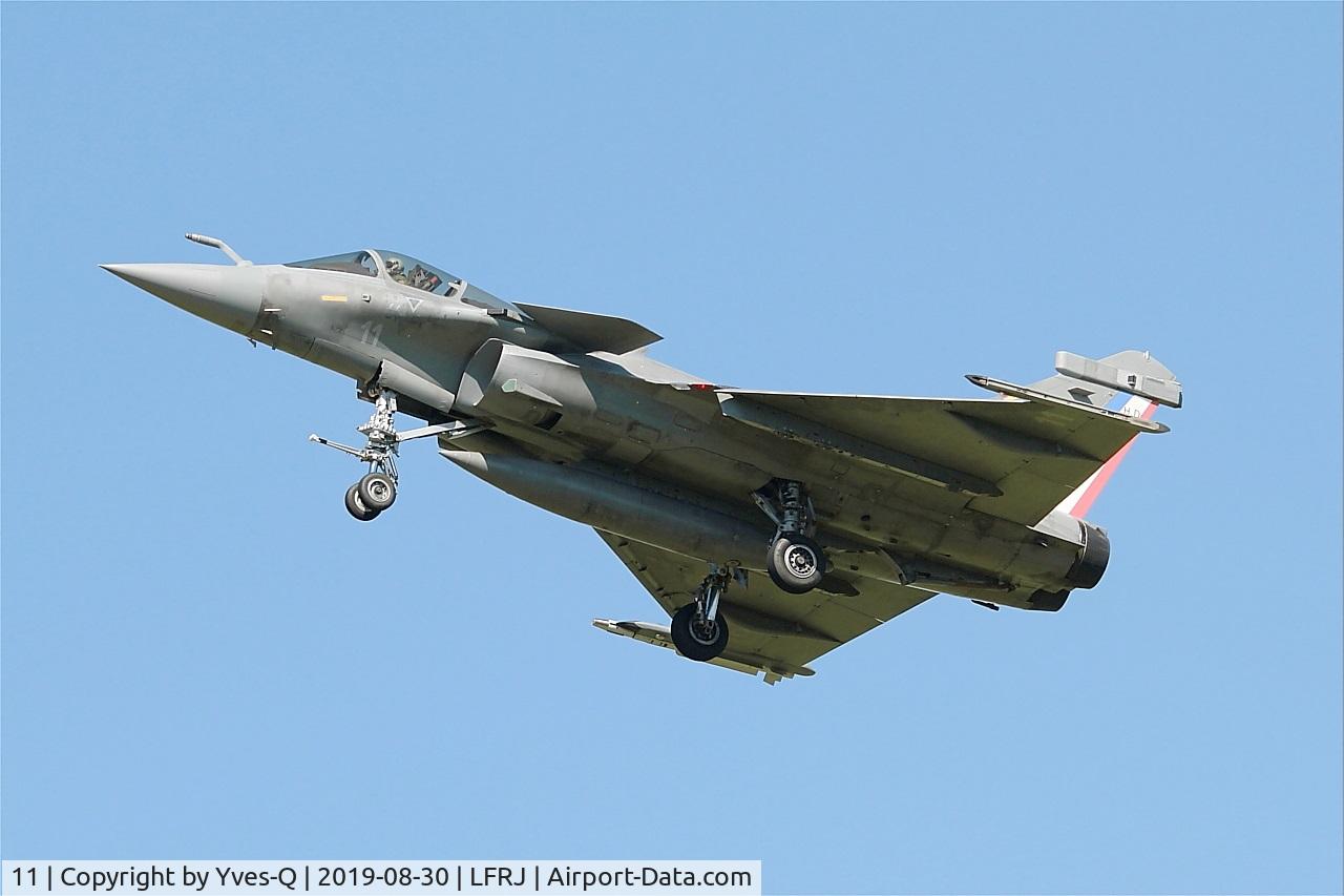 11, Dassault Rafale M C/N 11, Dassault Rafale M, On final rwy 26, Landivisiau Naval Air Base (LFRJ)