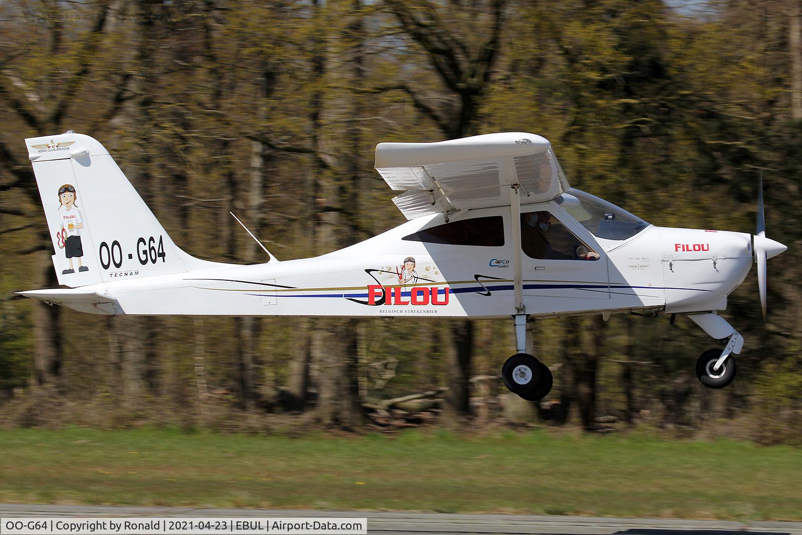 OO-G64, 2010 Tecnam P-92 Echo C/N 1350, at ebul