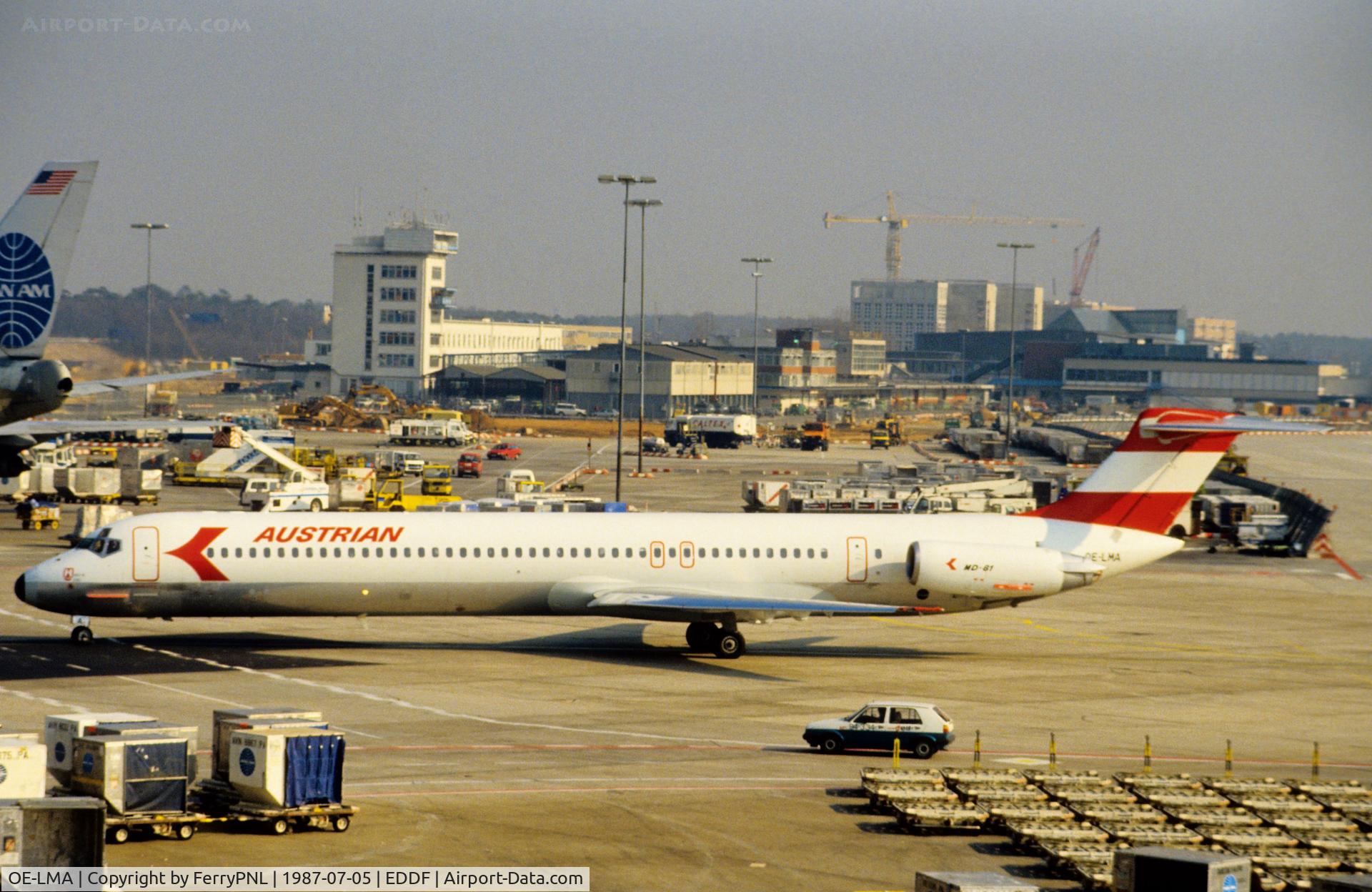 OE-LMA, 1985 McDonnell Douglas MD-82 (DC-9-82) C/N 49278/1183, Austrian MD82