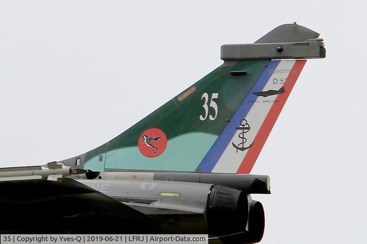 35, 2012 Dassault Rafale M C/N 35, Dassault Rafale M, Tail close up view, Landivisiau Naval Air Base (LFRJ)