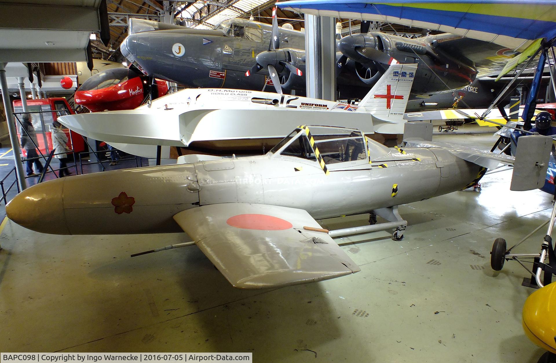 BAPC098, 1945 Yokosuka MXY-7 Ohka II C/N BAPC.098, Yokosuka MXY-7 Ohka II at the Museum of Science and Industry, Manchester