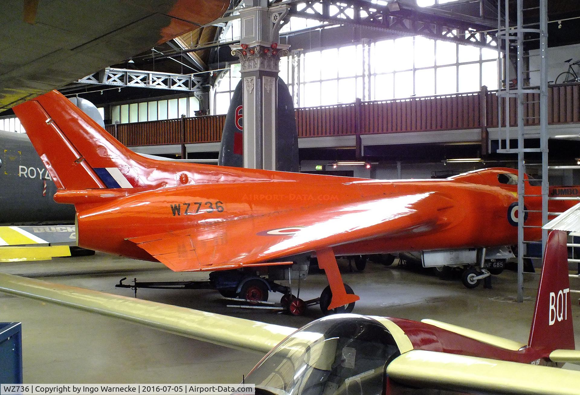 WZ736, 1953 Avro 707A C/N Not found WZ736, Avro 707A at the Museum of Science and Industry, Manchester
