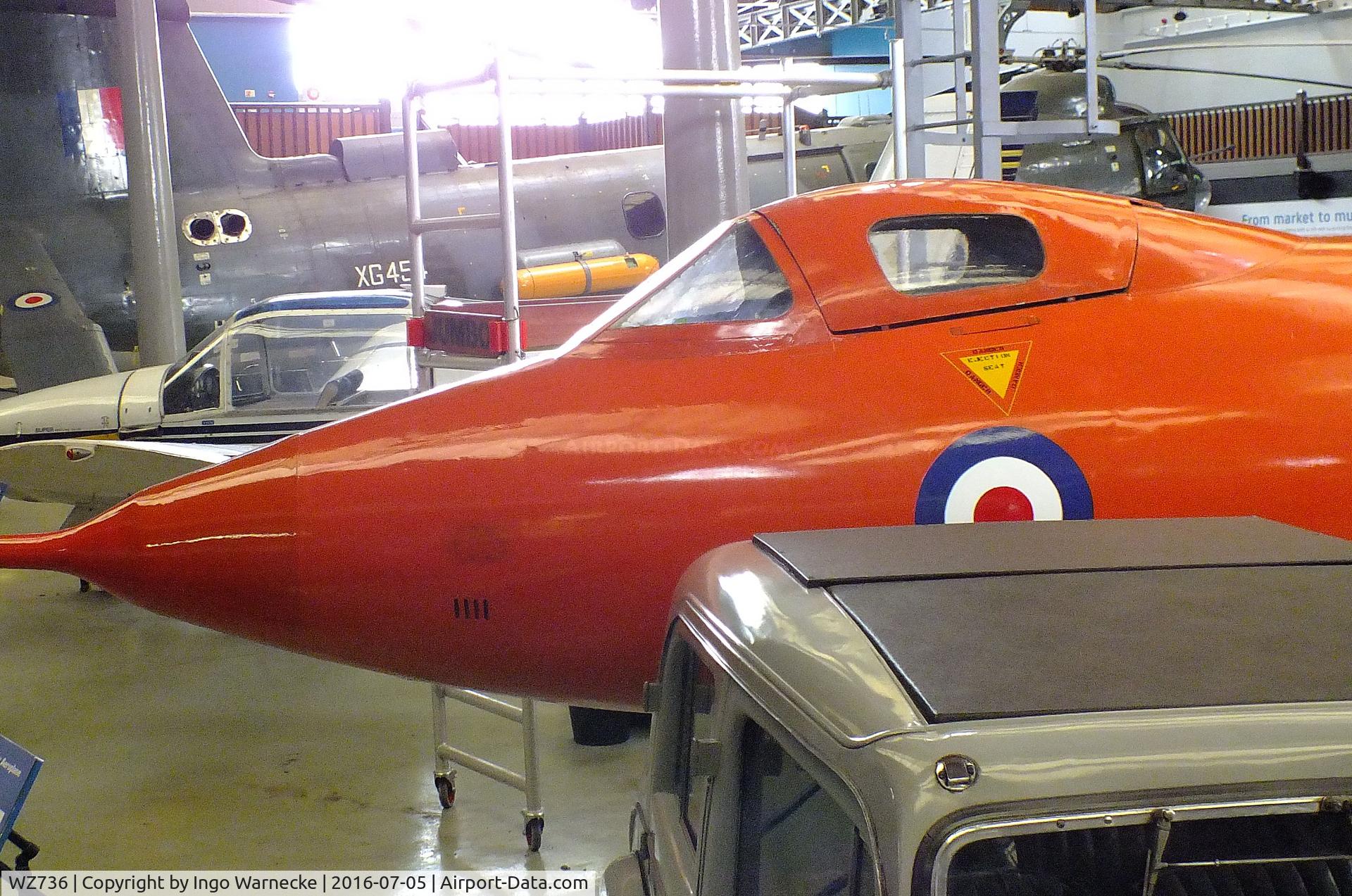 WZ736, 1953 Avro 707A C/N Not found WZ736, Avro 707A at the Museum of Science and Industry, Manchester