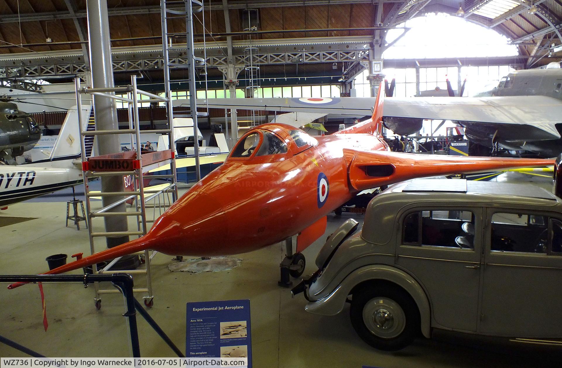 WZ736, 1953 Avro 707A C/N Not found WZ736, Avro 707A at the Museum of Science and Industry, Manchester