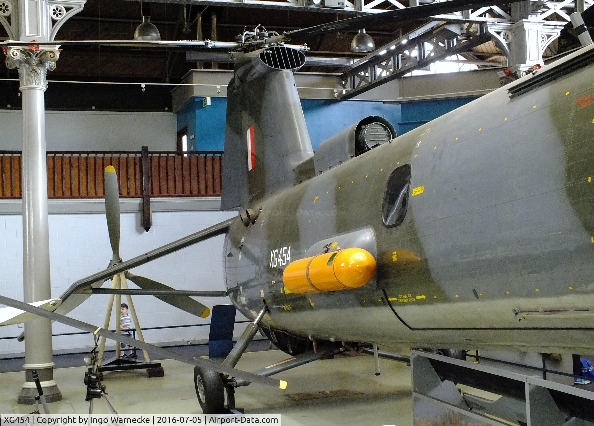 XG454, 1960 Bristol Belvedere HC.1 C/N 13349, Bristol 192 Belvedere HC1 at the Museum of Science and Industry, Manchester