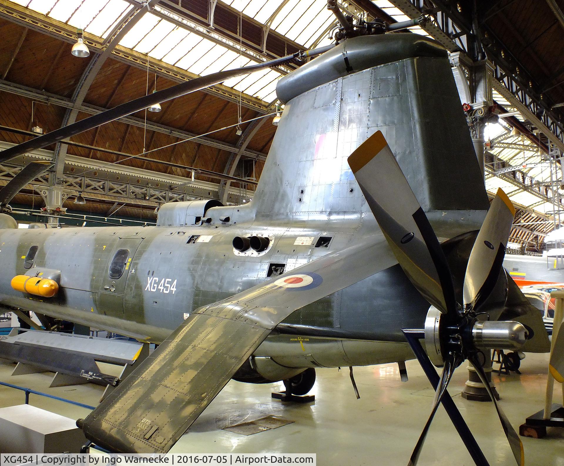XG454, 1960 Bristol Belvedere HC.1 C/N 13349, Bristol 192 Belvedere HC1 at the Museum of Science and Industry, Manchester