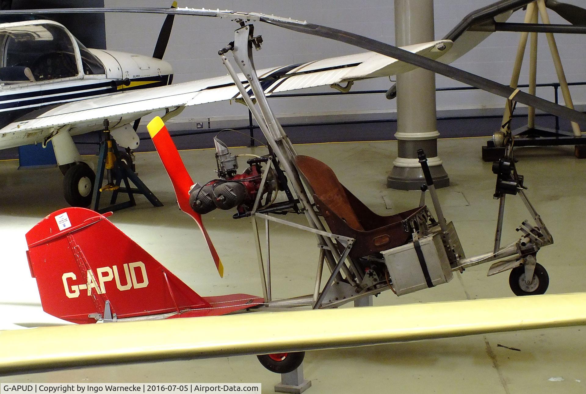 G-APUD, Bensen B-7MC Gyrocopter C/N 01 (G-APUD), Bensen B-7MC Gyrocopter at the Museum of Science and Industry, Manchester