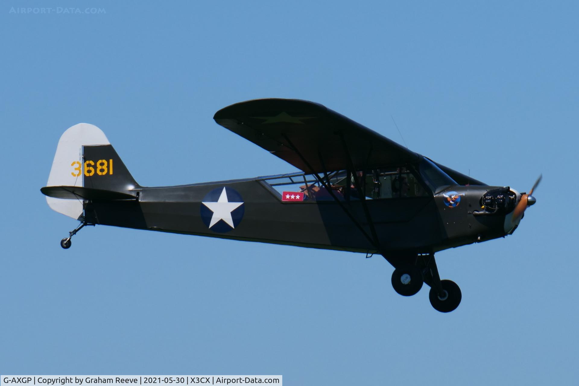 G-AXGP, 1942 Piper J3C-90 Cub C/N 9542, Landing at Northrepps.