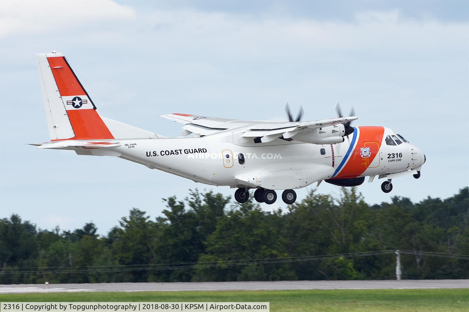 2316, 2013 EADS HC-144A Ocean Sentry C/N C209, USCG Sentry from Cape Cod working RW34