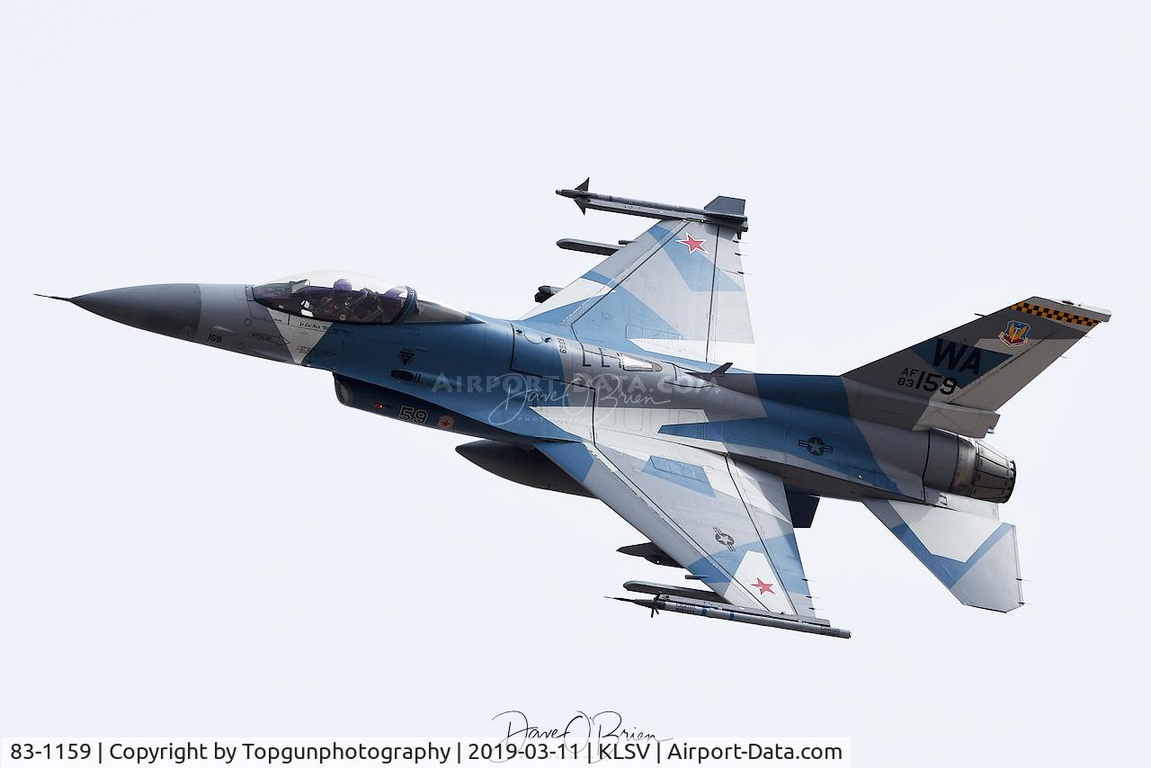 83-1159, 1983 General Dynamics F-16C Fighting Falcon C/N 5C-42, Splinter Paint Scheme Red Flag 19-2