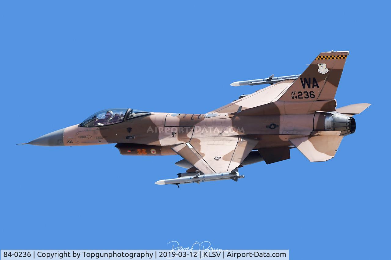 84-0236, 1982 General Dynamics F-16C Fighting Falcon C/N 5C-73, 64th AGRS in Desert Flanker Camo