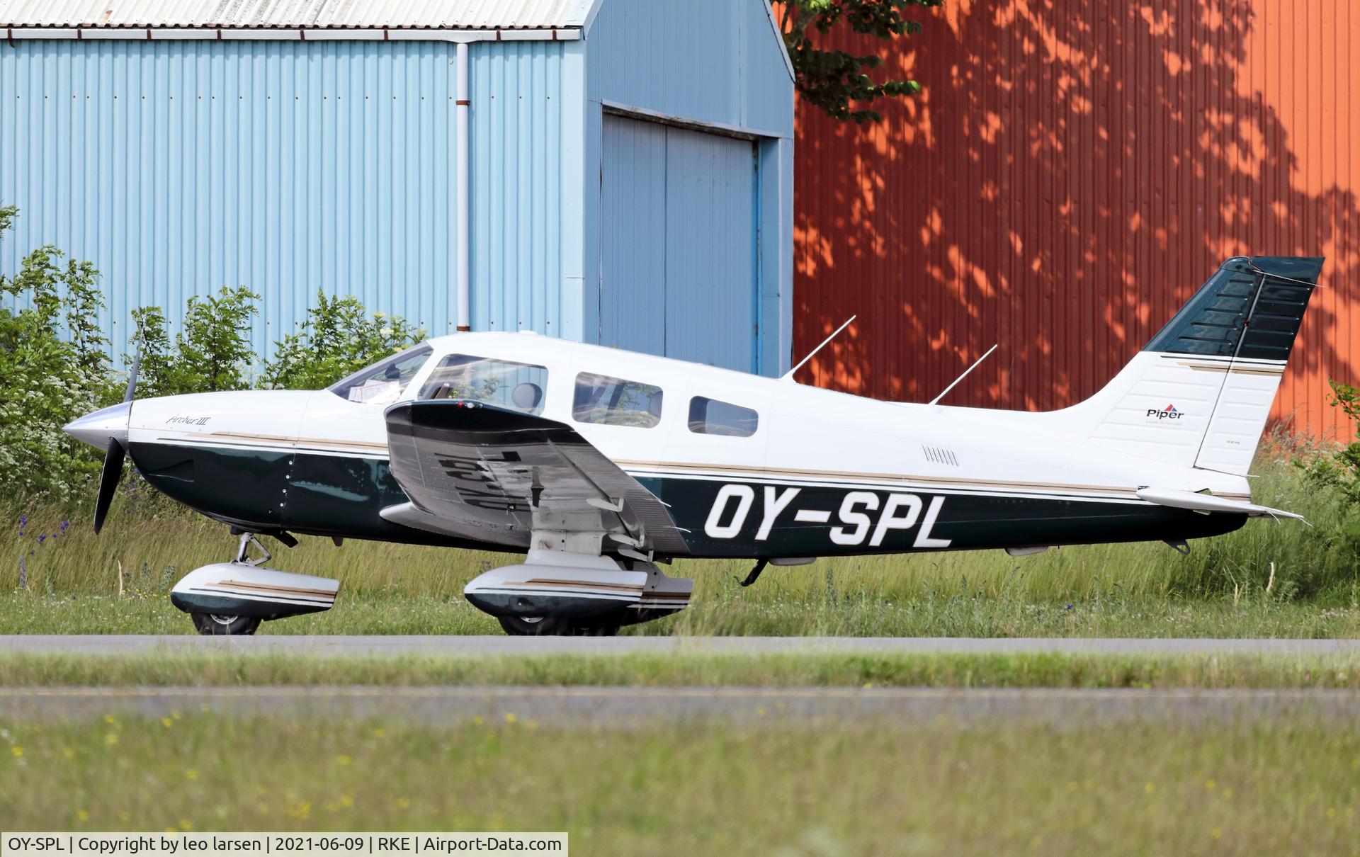 OY-SPL, 1998 Piper PA-28-181 Cherokee Archer III C/N 2843164, Roskilde 9.6.2021