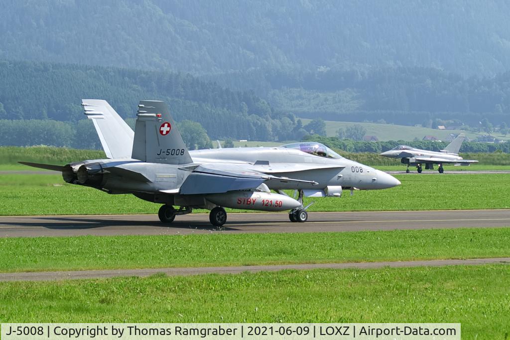 J-5008, McDonnell Douglas F/A-18C Hornet C/N 1336/SFC008, Switzerland - Air Force FA18 Hornet + Austria - Air Force Eurofighter Typhoon (7L-WN)