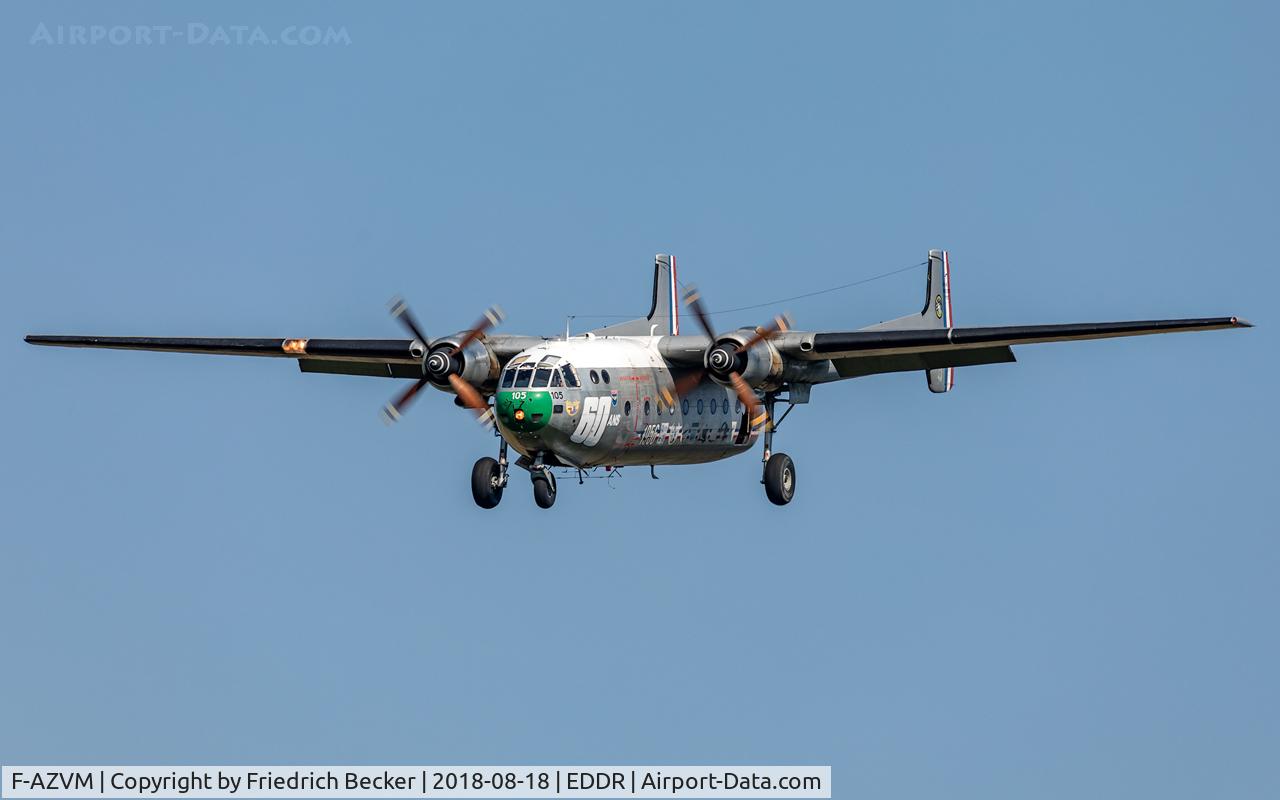 F-AZVM, 1956 Nord N-2501F Noratlas C/N 105, on final RW27