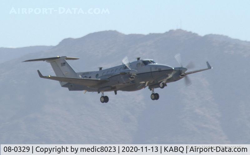 08-0329, 2001 Raytheon Beech MC-12W Liberty C/N FL-329, Departing KABQ