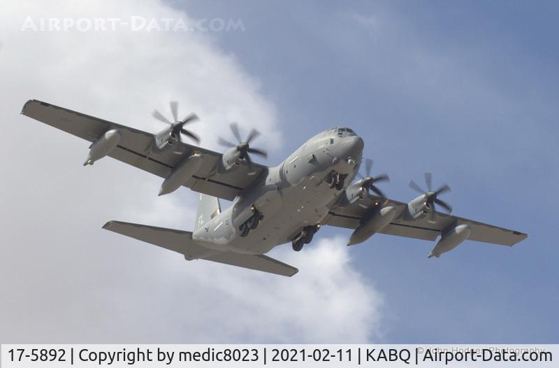 17-5892, Lockheed Martin HC-130J Combat King II Hercules C/N 382-5892, Coming in on Runway 08