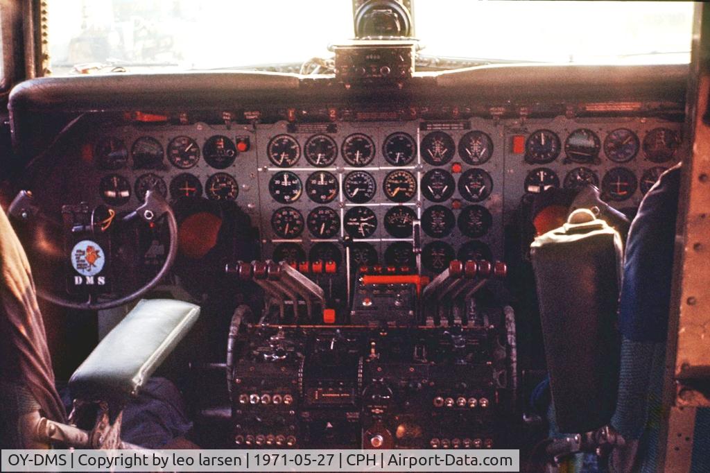 OY-DMS, 1954 Douglas DC-7 C/N 44139, Copenhagen 27.5.1971