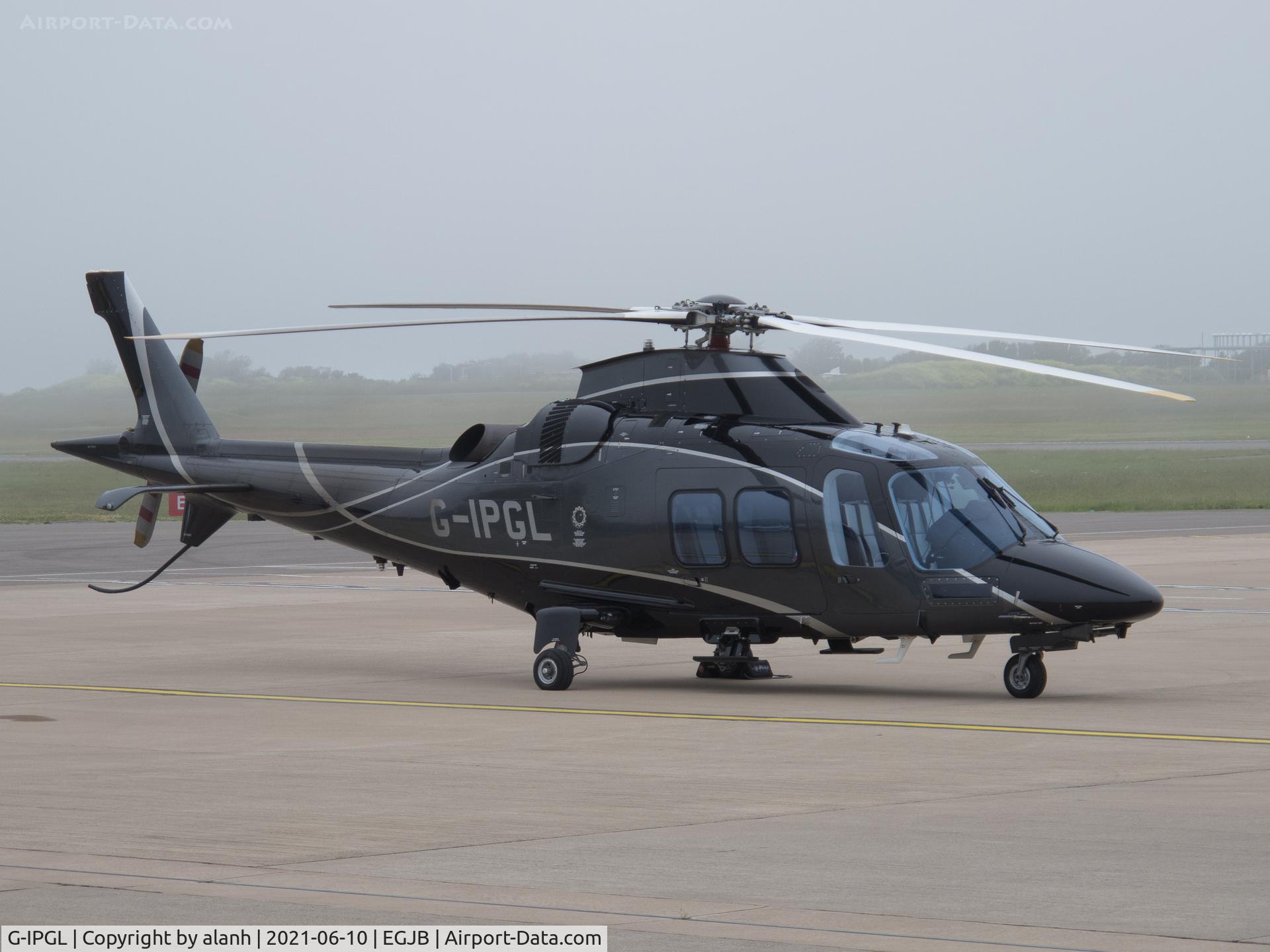 G-IPGL, 2012 AgustaWestland AW-109SP Grand New C/N 22258, On the west parking at Guernsey