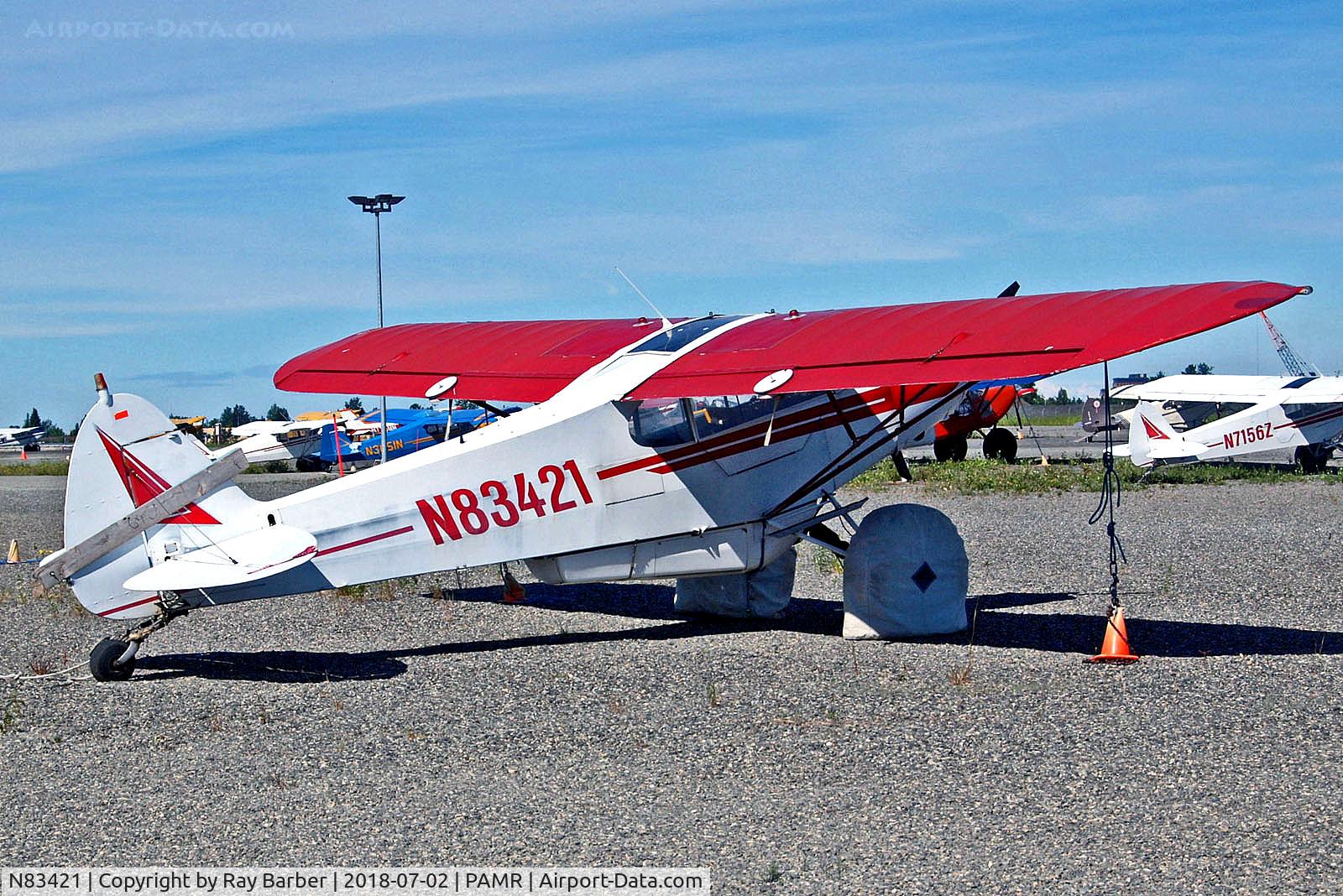 N83421, 1976 Piper PA-18-150 Super Cub C/N 18-7609126, N83421   Piper PA-18-150 Super Cub [18-7609126] Anchorage-Merrill Field~N 02/07/2018