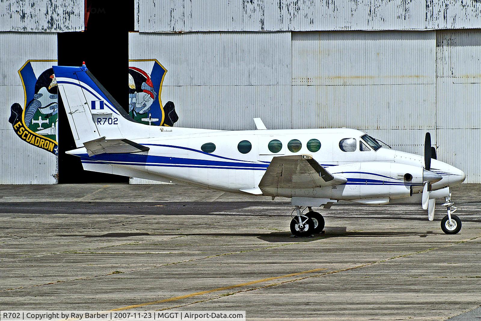 R702, Beech 65-A90 C/N LJ-195, R702   Beech A90 King Air [LJ-195] (Guatemalan Air Force) Guatemala-La Aurora~TG 23/11/2007